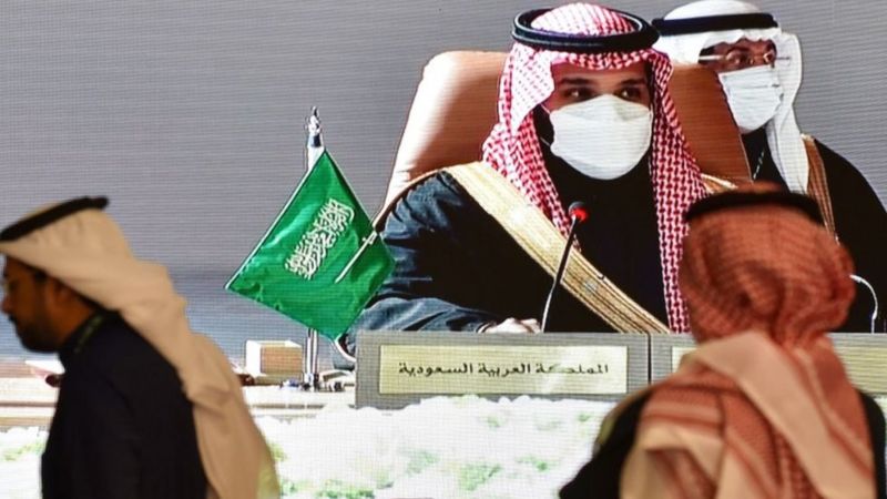 ولي العهد السعودي الامير محمد بن سلمان في قمة العلا