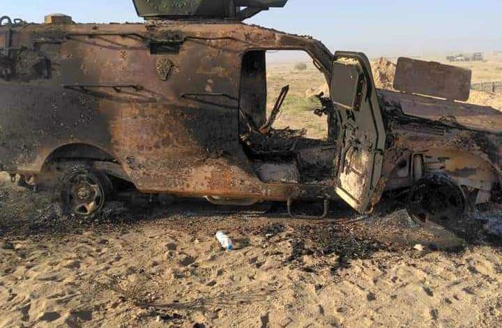 صورة قبائل همدان تدحر الحوثيين من منطقة شرق الحزم وتدمر عدد من آليات عسكرية