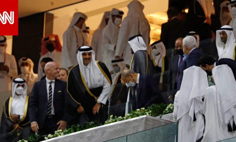 صورة شاهد ردة فعل الأمير تميم بعد فوز قطر على مصر بالبرونزية في بطولة كأس العرب