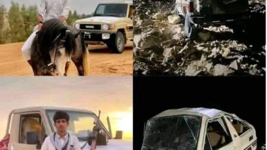 صورة وفاة 3 أشخاص غرقا بعد أن جرفت السيول سيارتهم في حضرموت