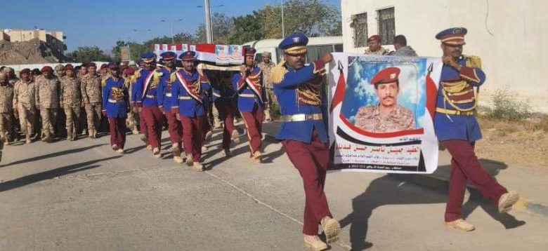 صورة استشهاد أركان اللواء 187 مشاة في معارك مع الحوثيين