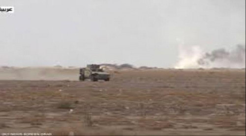صورة في تصعيد عسكري خطير.. مليشيات الحوثي تستهدف قوات العمالقة على حدود مأرب وشبوة
