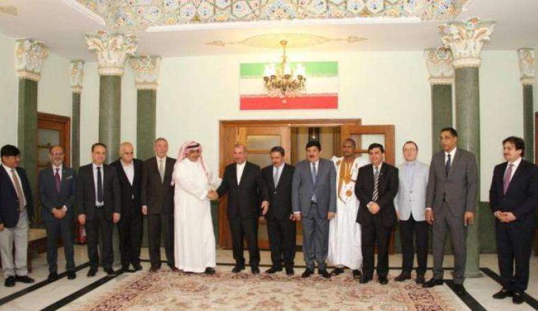 صورة إعلان إيراني بشأن اليمن عقب مأدبة إفطار جمعت سفيري طهران والرياض