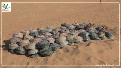 صورة “مسام” يعلن نزع أكثر من 800 لغم من مخلفات الحوثي خلال أسبوع
