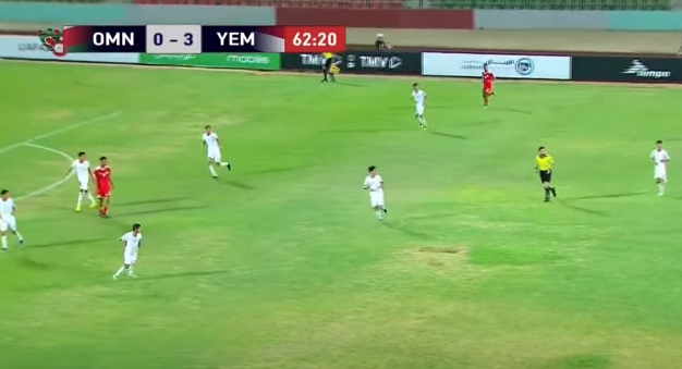 صورة إنتهاء مباراة منتخب اليمن للناشئين مع نظيره العماني بهذه النتيجة