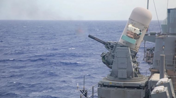 صورة فرقاطة ألمانية تعلن اعتراضها صاروخاً حوثيا في البحر الأحمر