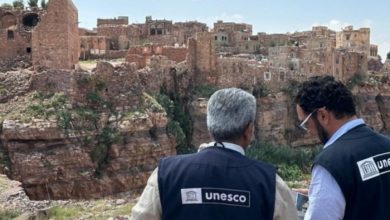 صورة اليونسكو: أربعة مواقع أثرية في اليمن ضمن قائمة التراث العالمي لا تزال معرضة للخطر