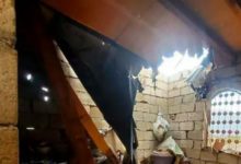 صورة جماعة الحوثي تقصف منزلا في الضالع بطائرة مسيرة