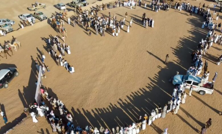 صورة وسط مشاركة وتفاعل جماهيري غير مسبوق.. مهرجان التراث بوادي بلحارث بشبوة يتواصل لليوم الثاني