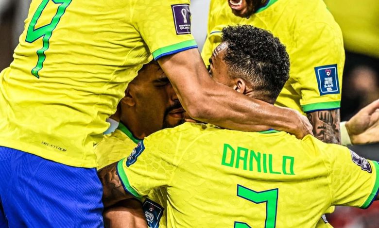 صورة نيمار يسجل الهدف الأول لمنتخب البرازيل في مرمى كرواتيا