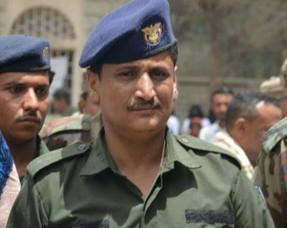 صورة استشهاد العقيد الوقار بغارة جوية في تعز