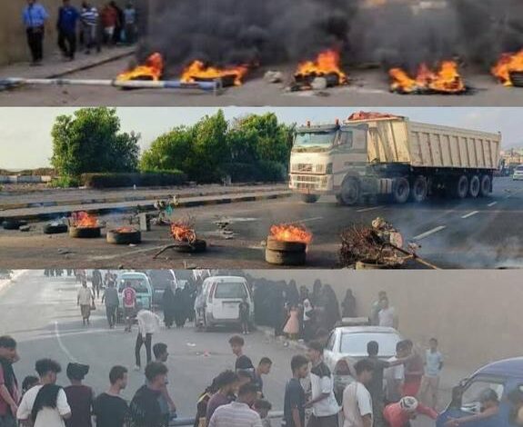 صورة تصعيد مستمر للاحتجاجات الشعبية في عدن والمتظاهرون يحاصرون قصر معاشيق