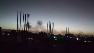 صورة شاهد استهداف منزل شقيق الرئيس الراحل علي عبدالله صالح في صنعاء