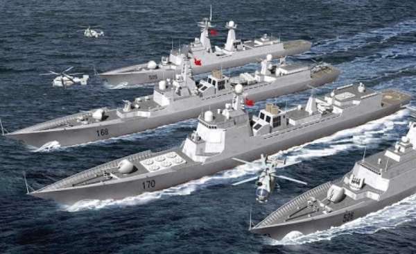 صورة الأسطول البحري الصيني الـ45 يبحر باتجاه خليج عدن