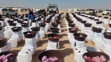 صورة موجة غضب لدى اليمنيين بعد تقديم منظمات الأمم المتحدة هذه المساعدات لنازحين في محافظة مارب