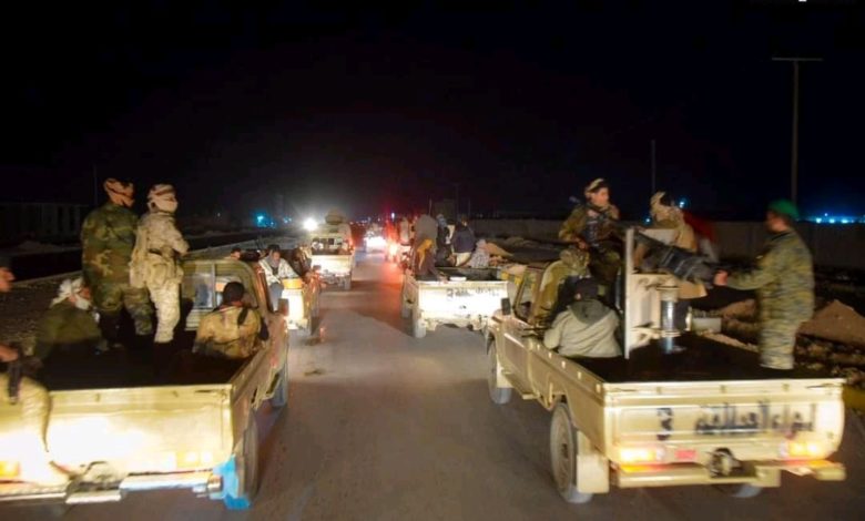 صورة قوات العمالقة تصد هجوم للحوثيين في حريب مارب