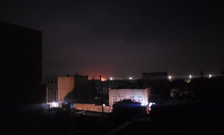 صورة عاجل: مصادر تكشف أسماء المواقع التي استهدفها الطيران الامريكي بالعاصمة صنعاء قبل قليل