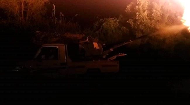 صورة القوات الجنوبية تتصدى لهجوم حوثي في جبهة حيفان