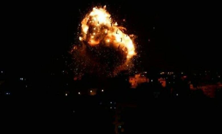 صورة عاجل: انفجار ضخم يهز العاصمة صنعاء الان (صور)