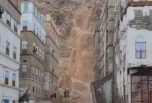 صورة تحذير سكان المرتفعات الجبلية من انهيارات صخرية في حضرموت