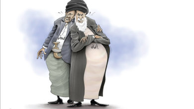 صورة ما تفعله إيران وما فعله اليمنيون