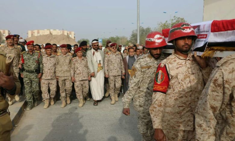 صورة شاهد فيديو وصور.. تشييع مهيب لجثمان القائد الشهيد أمين الوائلي في مأرب