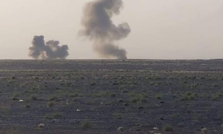 صورة انفجار عنيف يهز مدينة مأرب