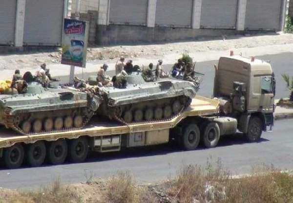صورة تعزيزات عسكرية حوثية جديدة إلى الجبهات المحُيطة بمدينة تعز وريفها الغربي