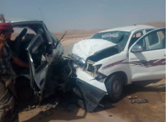 صورة 20 شخص بين قتيل وجريح في حادث مروري مروع بمحافظة حضرموت