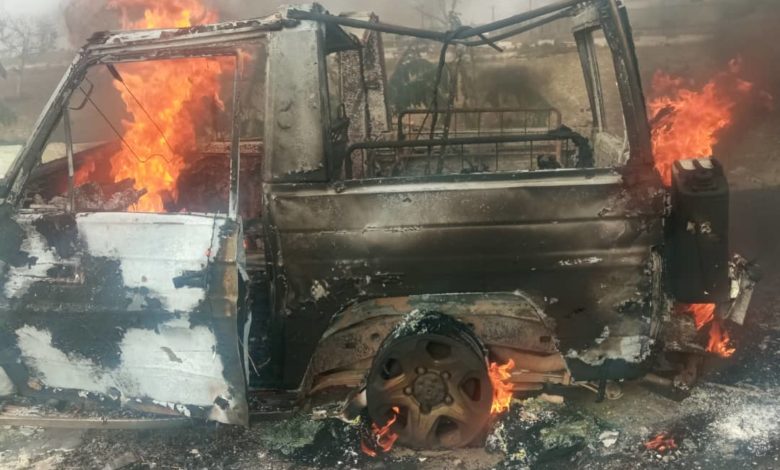 صورة القاعدة يتبنى الهجوم على موكب قائد قوات الحزام الأمني في أبين