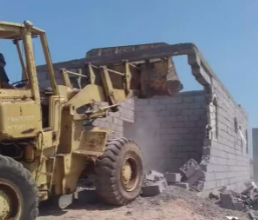 صورة حملة لازالة البناء العشوائي في عدن