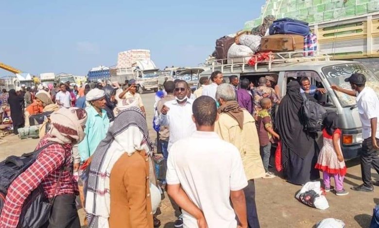 صورة وصول دفعة جديدة من اليمنيين لاجئيين إلى أرض الصومال