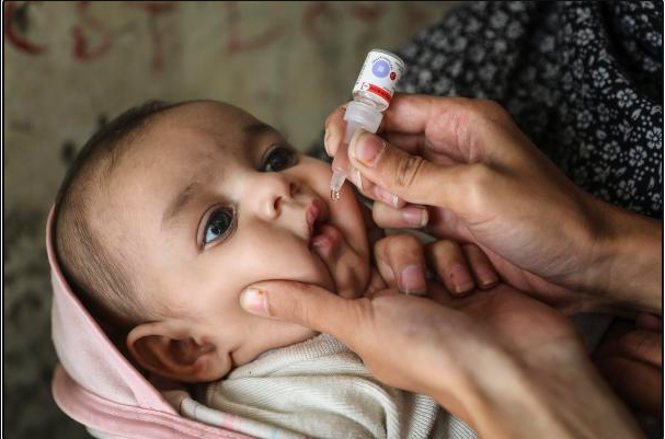 صورة لحج :تسجيل اول حالة اصابة بفيروس شلل الاطفال  بعد 10 سنوات من اختفائه من جميع المحافظات اليمنية