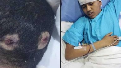 صورة عناصر حوثية تطلق النار على طفل في الحديدة اليمنية