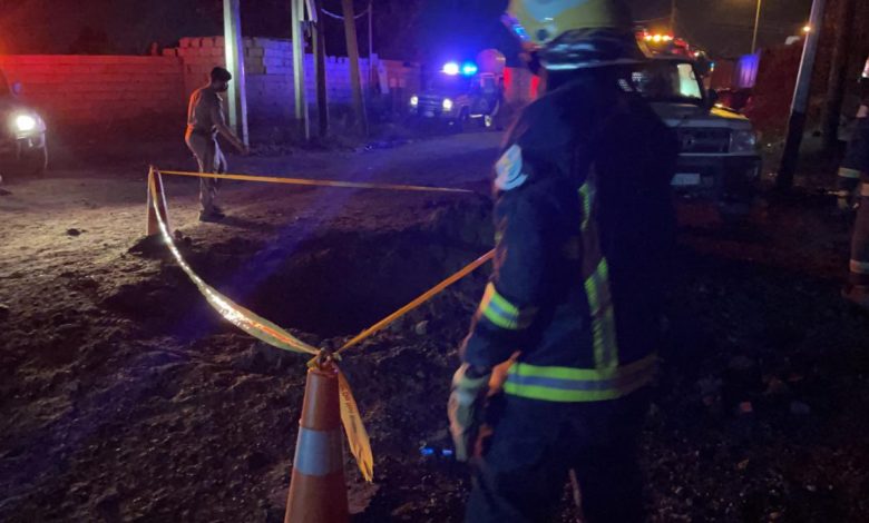 صورة عاجل: سقوط مقذوف حوثي من اليمن في السعودية يخلف ضحايا مدنيين “صور”