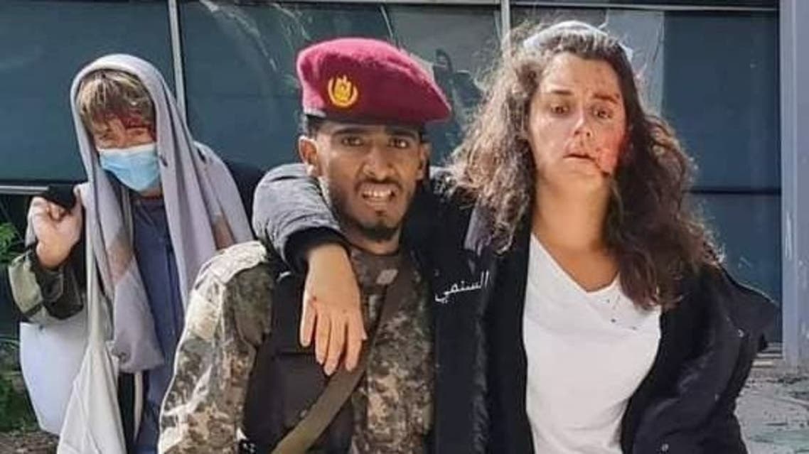 ناطقة اللجنة الدولية للصليب الاحمر يارا خواجة بعد اصابتها بتفجيرات مطار عدن