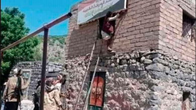 صورة فرار جماعي للميشيات من مواقعها والقوات المشتركة تدخل مديرية الجراحي