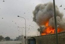 صورة قصف مقرات الحشد الشعبي شمال بابل في العراق