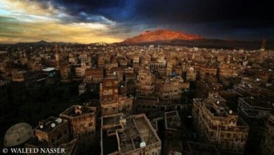صورة انهيار مبنى سكني في صنعاء وهذه الخسائر الذي خلفها