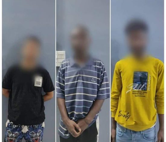 صورة أمن العاصمة عدن يلقي القبض على 3 متقطعين في المعلا