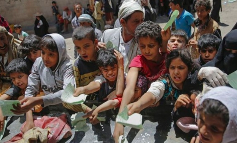 صورة مناشدة أممية لتكثيف المساعدات لحماية اليمنيين من المجاعة