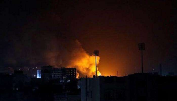 صورة قتلى حوثيون وخبراء أجانب في محاولة إطلاق صاروخ في صنعاء