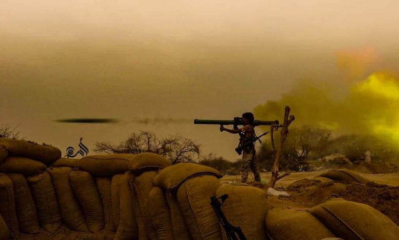 صورة مصرع 8 قيادات حوثية بحرض ومقاتلات التحالف تستهدف آليات وتعزيزات للميليشات