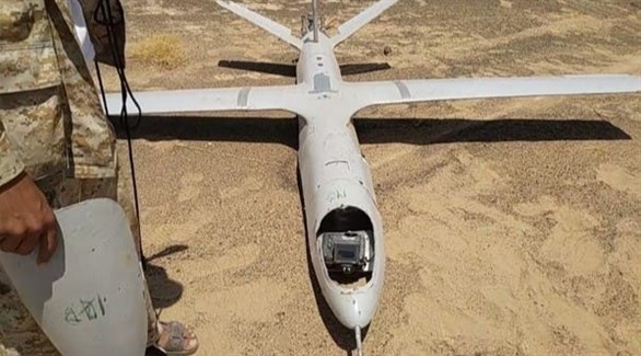 صورة قوات الجيش تسقط طائرة مسيرة للحوثيين بصعدة
