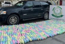 صورة القوات السعودية تضبط 13 يمني يهربون القات في جازان