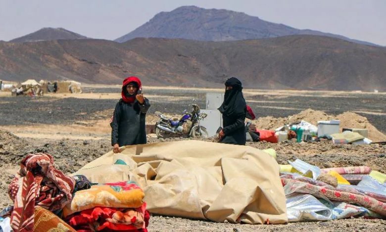 صورة أكثر من 13 ألف شخص نزحوا خلال يناير الماضي في اليمن