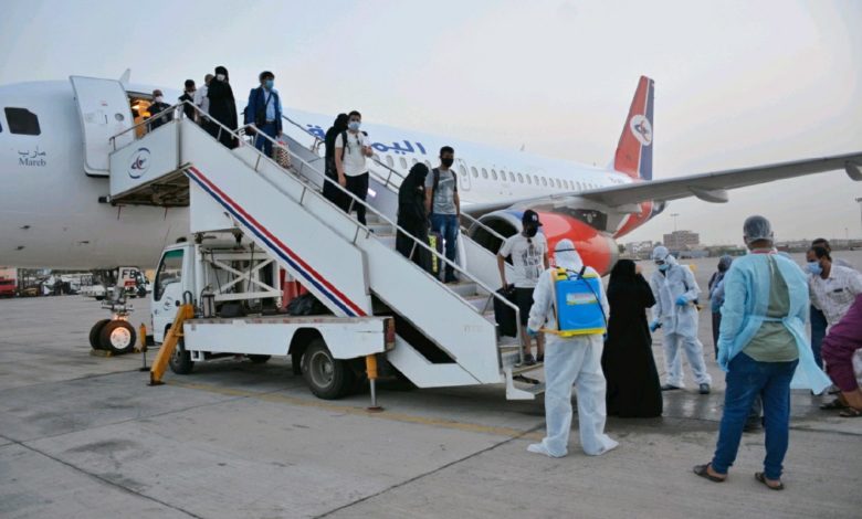 صورة عدن.. وصول الدفعة الثالثة من اليمنيين العالقين في الهند