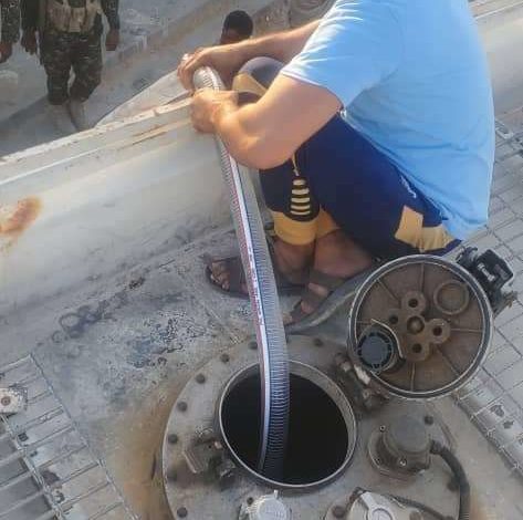 صورة ضبط كمية كبيرة من المشتقات النفطية المهربة في المهرة