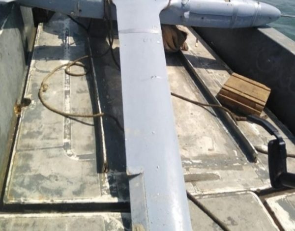 صورة تدمير 8 طائرات مسيرة أطلقها الحوثيون بحجة