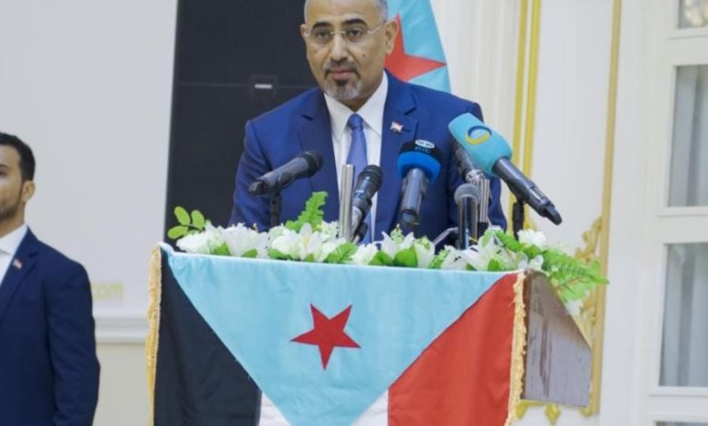 صورة أبرز ماجاء في خطاب عيدروس الزبيدي حول اليمن والجنوب والسعودية والإمارات والمجلس الرئاسي (تفاصيل)